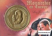 *Známky Togo 2011 Európske monarchie MNH hárček - Kliknutím na obrázok zatvorte -